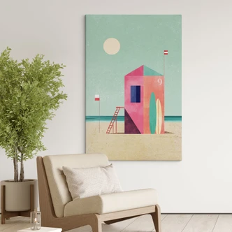 Canvas  Livets hus på stranden - Rivers 
