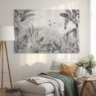 Leinwandbild Sir Edward - Botanik schwarz-weiß Leinwandbild Sir Edward - Botanik schwarz-weiß