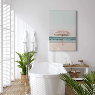 Obraz na płótnie Sisi & Seb - Różowa parasolka Obraz na płótnie Sisi & Seb - Różowa parasolka