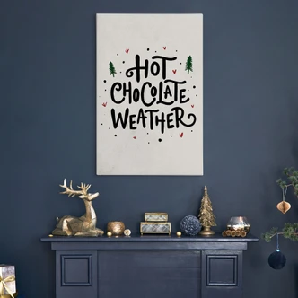 Canvas schilderij Warme Chocolade Kerst Print - Soley Canvas schilderij Warme Chocolade Kerst Print - Soley