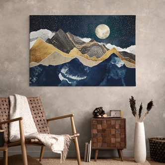 Leinwandbild Sternenhimmel im Winter - SpaceFrog Designs Leinwandbild Sternenhimmel im Winter - SpaceFrog Designs