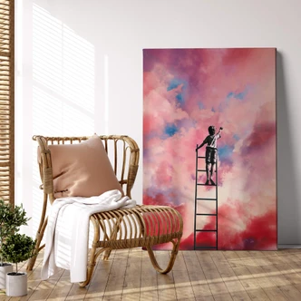 Leinwandbild Surreale Kunst - Wolkenmaler - Taudalpoi 