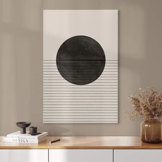 Leinwandbild The Miuus Studio - Kreis und Linien 