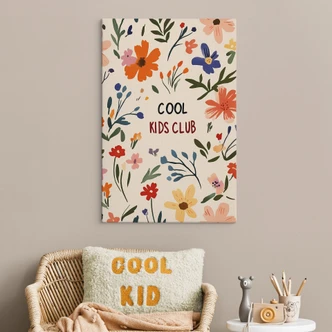 Leinwandbild Cool Kids Club Bunte Blumen - Treechild 