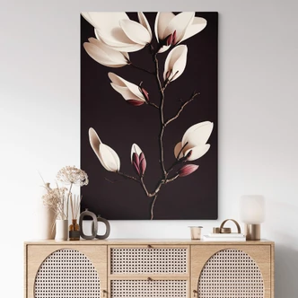 Leinwandbild Edle Magnolienblüten - Treechild 