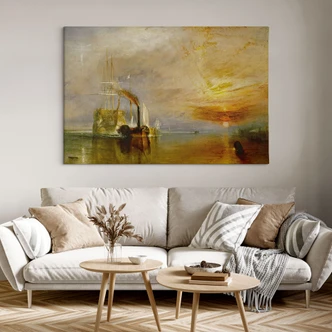 Leinwandbild Turner - Die Temeraire an ihrem letzten Ankerplatz 