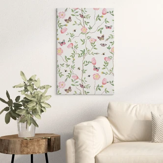 Leinwandbild Rosa Christrosen im Frühling - UN Designs 
