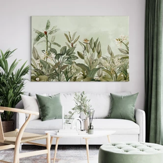 Canvas Tropische plantkunde - UN Designs 