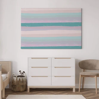 Lienzo Rayas - Ligereza de colores - uplusmestudio 