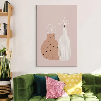 Lienzo uplusmestudio - Flores pequeñas en un jarrón 