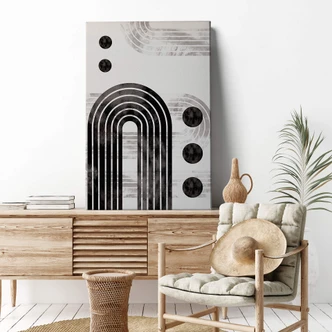 Canvastavla 1X Studio - Svart båge 