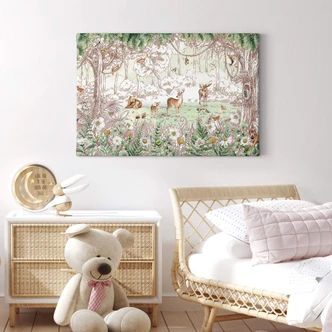 Leinwandbild Kikki Belle - Waldfreunde Frühling 