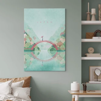 Canvas Rivers - Japan in het Voorjaar 
