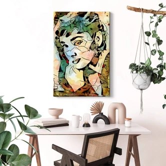 Tableau sur toile Zamart - Hommage à Miro - Audrey Hepburn 