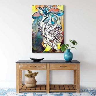 Tableau sur toile Zamart - Hommage à Picasso - La femme 