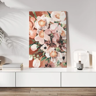 Leinwandbild Orchideenblüten - Zwara 
