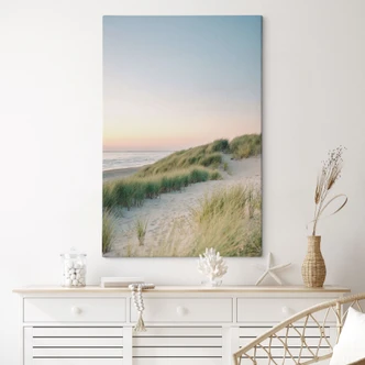 Leinwandbild Dünen an der holländischen Küste - Zwart 