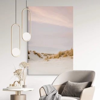 Leinwandbild Zwart - Dünenlandschaft in Ameland 