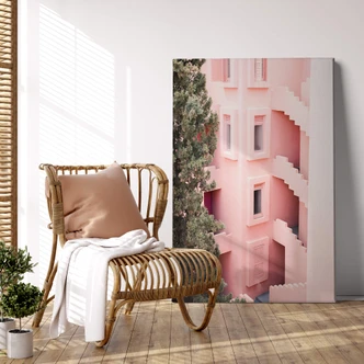 Leinwandbild Zwart - Mediterrane Architektur 