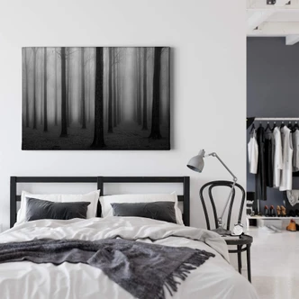 Canvas Bongaerts - Nevel in het Bos 