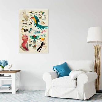 Leinwandbild Braun - Birds 