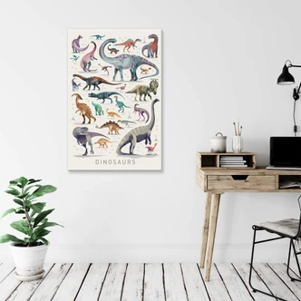 Leinwandbild Braun - Dinosaurs 
