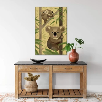 Leinwandbild Braun - Koala 