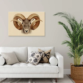 Leinwandbild Braun - Urial 