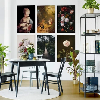 Leinwandbild da Vinci - Die Dame mit dem Hermelin 