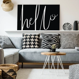 Leinwandbild - Hello 