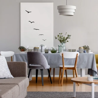 Obraz na płótnie Kubistika - Wysoko na niebie 