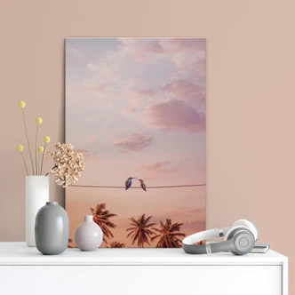 Canvas Loose - Hummingbirds in Love 