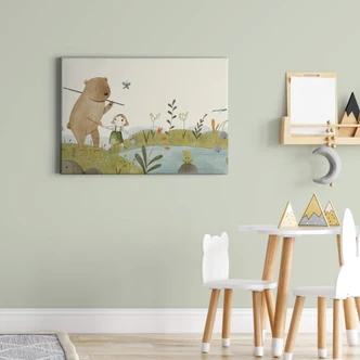 Tableau sur toile Loske - Amis de la pêche 