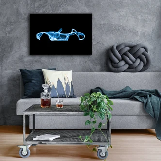 Canvas Mielu - Blue Car 