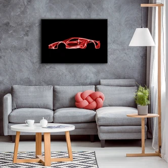 Canvas Mielu - Red Car 