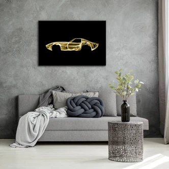 Canvas Mielu - Yellow Car 