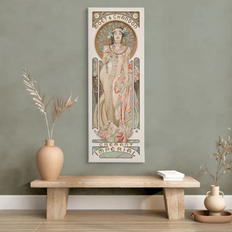 Canvas Mucha - Moët en Chandon: Dry Imperial - Panorama 