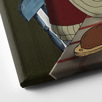 Leinwandbild Pettersson und Findus - Abendmahl bei Kerzenlicht 