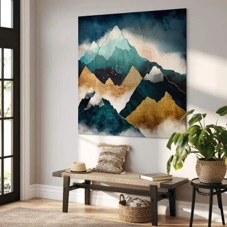 Leinwandbild SpaceFrog Designs - Tagesanbruch - Quadratisch Leinwandbild SpaceFrog Designs - Tagesanbruch - Quadratisch