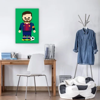 Canvastavla Gomes - Messi leksak 