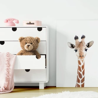 Leinwandbild Sisi & Seb - Baby Giraffe 