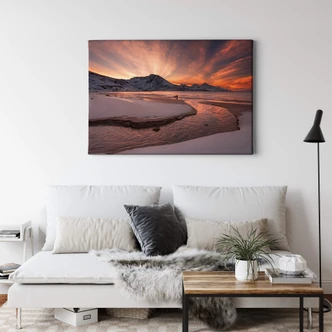 Leinwandbild Zakravsky - Goldener Sonnenuntergang 