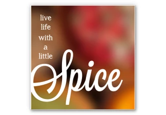 Wandbild Live Life with a little Spice (2-teilig) 