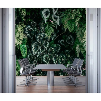 Livingwalls fotomurale Walls by Patel 3 Deep Green 