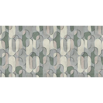 Livingwalls Fototapet Walls by Patel 3 Ritz 2 grön, grå, beige, vit 