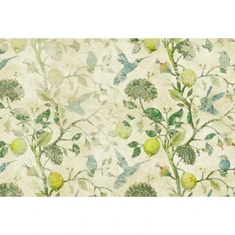 Livingwalls Fototapete Walls by Patel 3 In The Lemontree 3 grün, blau 