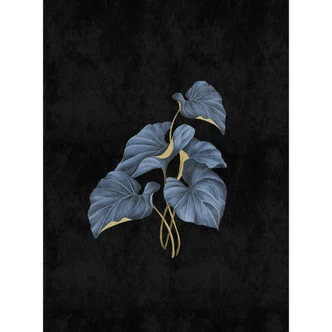 Livingwalls Fototapete Walls by Patel 3 Fiji 1 schwarz, blau, gelb 