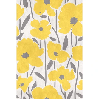 Livingwalls Fototapete Walls by Patel 3 Flower Market 4 gelb, grau 