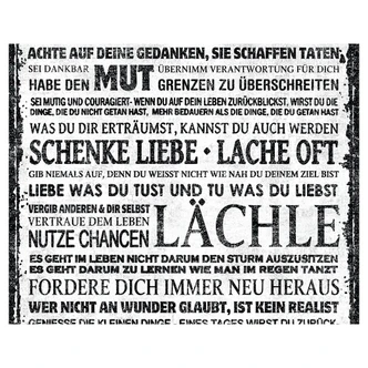 Livingwalls Wandtattoo pop.up Panel mit Schrift selbstklebend grau, schwarz, weiß Livingwalls Wandtattoo pop.up Panel mit Schrift selbstklebend grau, schwarz, weiß