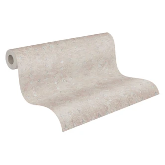 Papier peint à motif géométrique crème - papier peint intissé à la texture subtile - élégance naturelle 